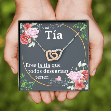 A Mi Tia Interlocking Hearts Necklace - Love You This Much